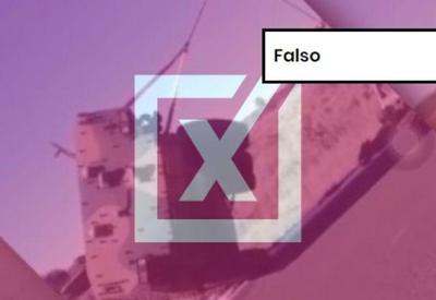 FALSO: Vídeo de veículos militares tombados é retirado de contexto para desqualificar desfile da Marinha em Brasília