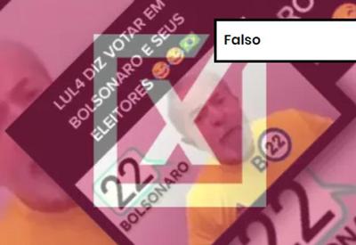 FALSO: Vídeo falso faz montagem de Lula declarando voto em Bolsonaro
