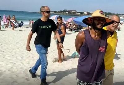 Foragido de Minas é preso na praia de Copacabana, no Rio