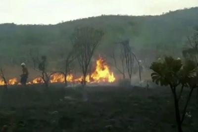 Incêndio devasta a Chapada dos Veadeiros, em Goiás