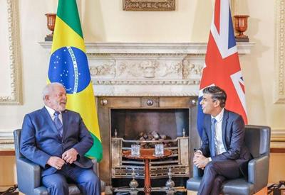 Lula se reúne com primeiro-ministro do Reino Unido, Rishi Sunak