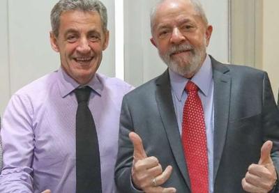 Lula se encontra com ex-presidente da França Nicolas Sarkozy