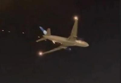 Vídeo: Avião com destino a São Paulo solta faísca após decolar de Nova York