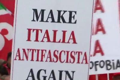 Protestos antifascistas marcam o fim da campanha eleitoral na Itália