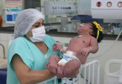 Criança nasce com 7 kg no Pará e surpreende equipe da maternidade