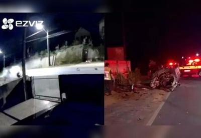 Vídeo mostra acidente que deixou dois homens mortos em SC; veja