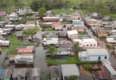 Cheia do Rio Negro afeta mais de 70 mil famílias no Amazonas