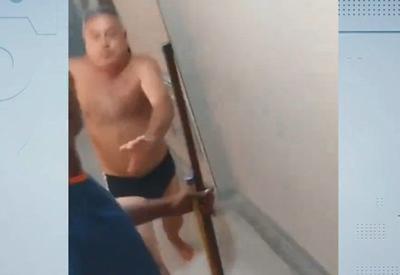 Funcionário é agredido por morador por causa de trajes de banho