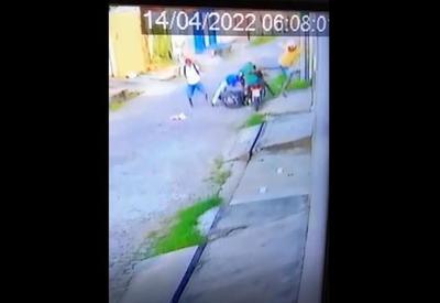 Filho reage com voadora e ajuda pai a se livrar de assalto no Piauí