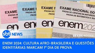 ▶️ Brasil Agora | Enem 2024: cultura afro-brasileira e questões identitárias marcam 1º dia de prova