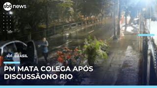 Policial é morto por colega de farda após discussão no Rio de Janeiro | #SBTBrasil