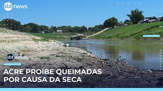 Acre suspende autorizações para queimadas por causa da seca severa | #SBTBrasil 