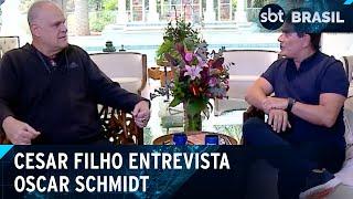 Cesar Filho entrevista ex-jogador de basquete Oscar Schmidt