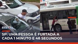 São Paulo registra um furto a cada 1 minuto e 48 segundos em 2025, segundo SSP | #TanaHora