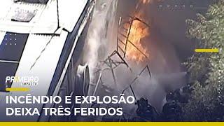 Explosão em galpão de reciclagem deixa feridos em São Bernardo do Campo (SP) | #PrimeiroImpacto