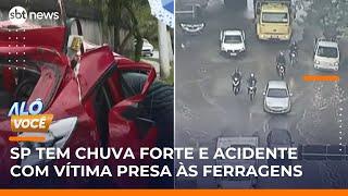 Forte chuva causa lentidão e baixa visibilidade em São Paulo nesta sexta-feira (10) | #AloVoce