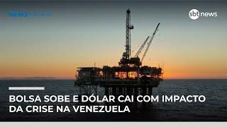Bolsa sobe e dólar cai com impacto da crise na Venezuela | #NewsManhã