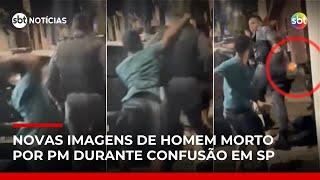 Homem é morto por PM após dar soco na cabeça de policial em SP | #SBTNotícias
