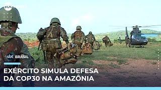 Exército realiza megaoperação na Amazônia para garantir segurança da COP30, em Belém | #SBTBrasil 