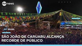 São João de Caruaru atrai multidões e quebra recorde de público | #SBTBrasil 