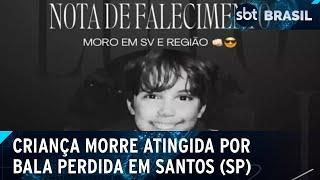 Criança morre após ser atingida por bala perdida durante ação policial | SBT Brasil (06/11/24)