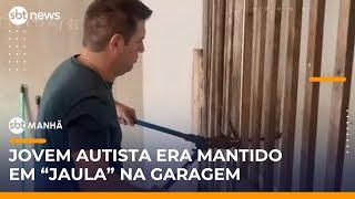 Pais que mantinham filho com autismo em jaula são presos na Grande SP | #SBTManhã