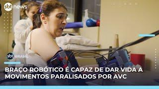 Espécie de exoesqueleto auxilia portadores de sequelas de AVC | SBT Brasil (17/05/25)