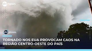Tornados e tempestades deixam mortos nos Estados Unidos | SBT Brasil (17/05/25)