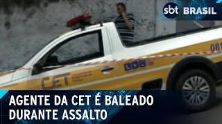 Câmera corporal de agente da CET filma assalto que terminou em morte | SBT Brasil (13/03/25)