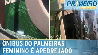 Ônibus do Palmeiras Feminino é apedrejado a caminho de premiação | Primeiro Impacto (22/11/24)