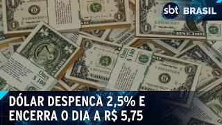 Dólar volta a desvalorizar em meio a guerra comercial de Donald Trump | SBT Brasil (05/03/25)