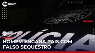 Homem forja próprio sequestro para extorquir dinheiro dos pais | #SBTNoticias
