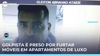 Polícia prende golpista que furtava móveis de apartamentos de luxo em São Paulo | #SBTBrasil