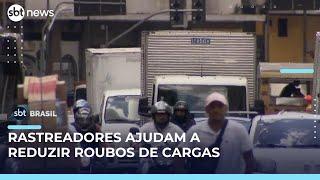 Roubos de carga diminuem no Brasil com auxílio de rastreadores | #SBTBrasil 