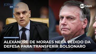 Moraes nega pedido da defesa e mantém Bolsonaro sob custódia | #JornalSBTNews