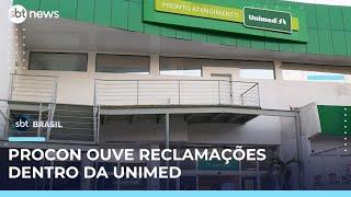 Procon abre posto exclusivo para pacientes da Unimed Ferj após reclamações no RJ | #SBTBrasil