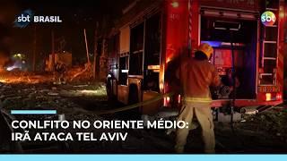 Míssil iraniano atinge Tel Aviv e deixa mortos e feridos, dizem autoridades | #SBTBrasil