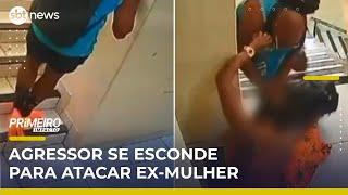Covardia: Ex-marido invade prédio, se esconde e agride ex em emboscada | #PrimeiroImpacto
