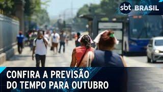 Outubro começa com 8ª onda de calor no Brasil; veja previsão para o mês | SBT Brasil (30/09/24)