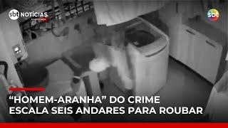 SP: Ladrão escala seis andares e furta apartamento em bairro de alto padrão | #SBTNotícias