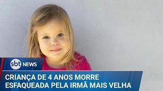 Menina de 4 anos morre após ser esfaqueada pela irmã em SC | #SBTNews (14/01/25)