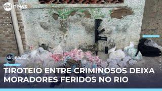 Tiroteio entre milicianos e traficantes deixa feridos na zona oeste do Rio | #SBTBrasil
