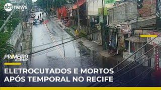 Estado de atenção: Casal morre eletrocutado durante temporal no Recife | Primeiro Impacto (15/05/25)