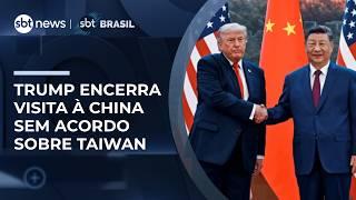Trump encerra visita à China com acordos comerciais, mas sem consenso sobre Taiwan