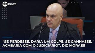 "Se ganhasse, iria acabar com a independência do judiciário”, diz Moraes sobre Bolsonaro