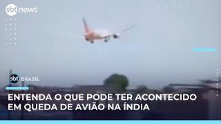 Entenda hipóteses do acidente aéreo que matou 241 passageiros na Índia | #SBTBrasil 