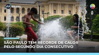 São Paulo registra maior temperatura para dezembro em 64 anos | #SBTBrasil