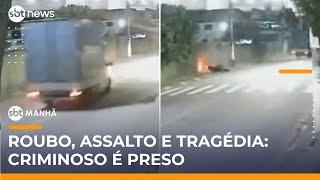 Polícia prende suspeito de assalto a caminhoneiro que terminou em morte de inocente | #SBTManhã
