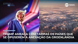 Trump reforça discurso sobre Groenlândia e gera reação internacional | #JornaldoSBTNews