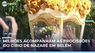 Milhões participam das procissões do Círio de Nazaré em Belém | #SBTBrasil 